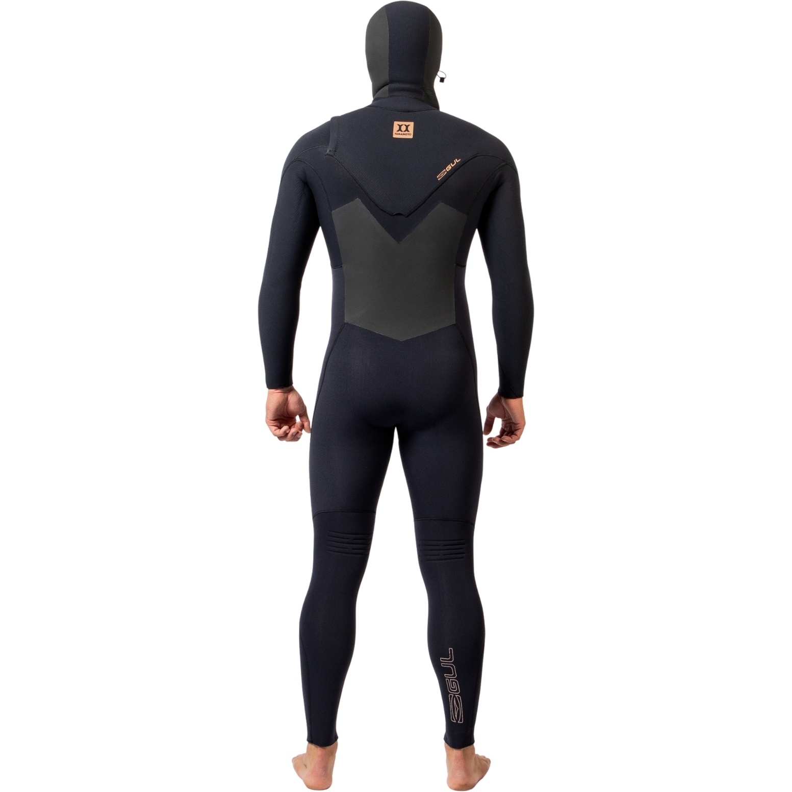 2025 Gul Mens Viper 6/5/4mm Yamamoto Hooded Chest Zip Wetsuit VR1225 - Black